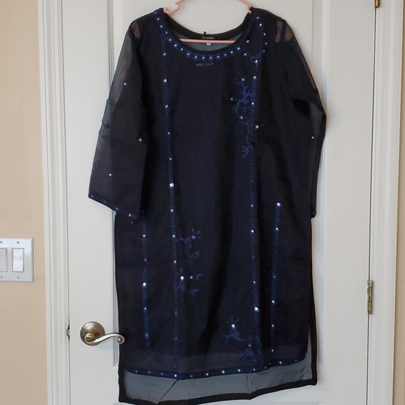 Formal Pakistani organza kurta party wear FINAL PRICE - Picture 3 of 10